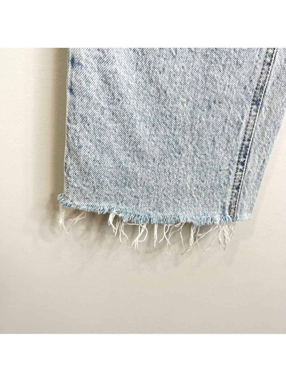 Dynamite Gisle acid wash organic cotton blend high rise straight leg jeans 27 - Picture 9 of 12